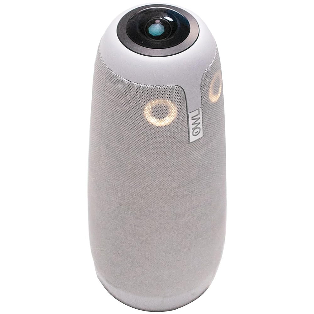 Owl Labs Meeting Owl Pro Conferencing Camera - Premium 360-Degree Smart Camera, 8 Mics & 3 Speakers, 1080p HD, 18ft Mic Range, Plug & Play, WIFI, Support for Zoom, Teams, Webex & More (Renewed)
