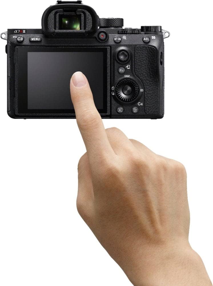 Sony Alpha 7R III Mirrorless Camera with 42.4MP Full-Frame High Resolution Sensor, Camera with Front End LSI Image Processor, 4K HDR Video and 3" LCD Black (Renewed)