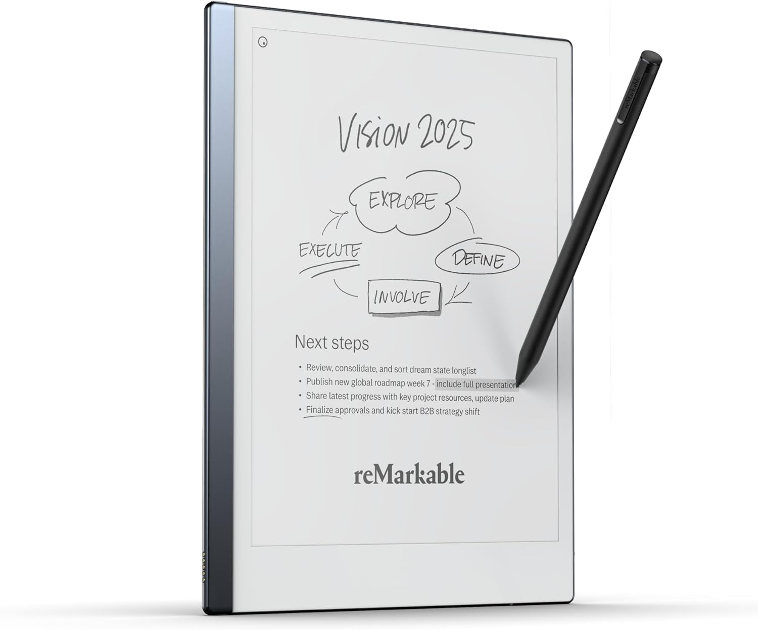 reMarkable 2 Tablet (10.3 "Digital Paper Display) - Includes Marker Plus, USB-A to USB-C Cable (Renewed)