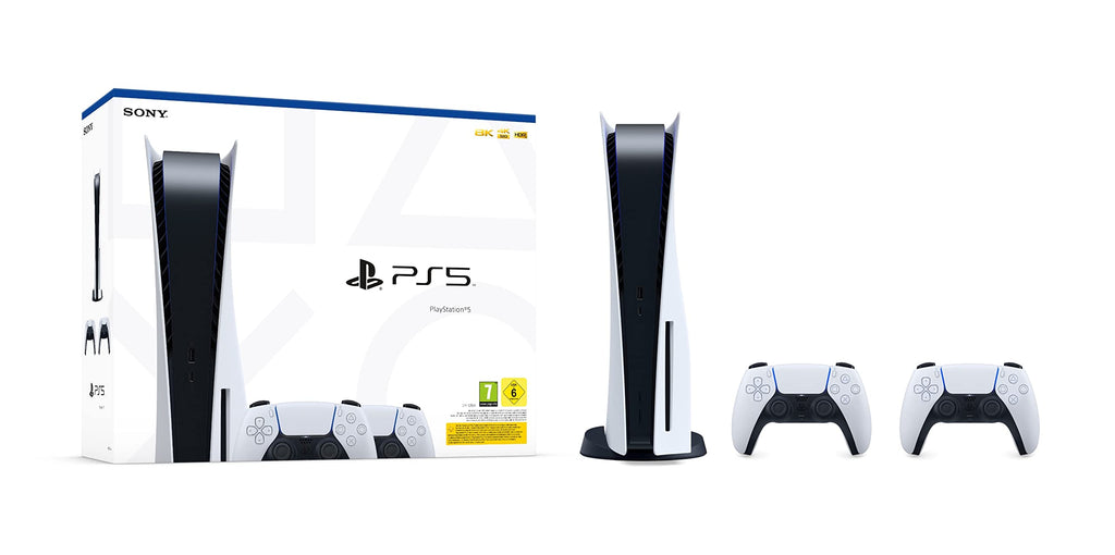 Sony PlayStation 5 Standard Disc Edition Console + Extra Controller (Renewed)