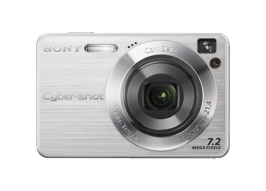 Sony CyberShot W110 Digital Camera - Silver 7.2 Megapixel 4x Optical Zoom 2.5-Inch LCD Silver (Renewed)