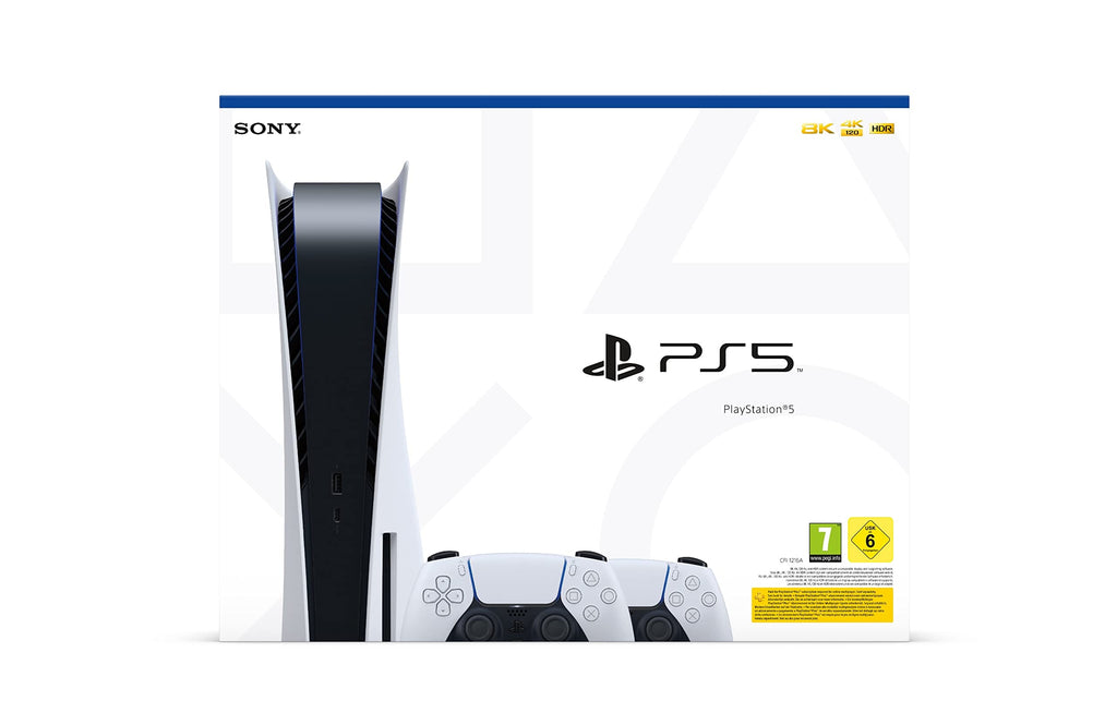 Sony PlayStation 5 Standard Disc Edition Console + Extra Controller (Renewed)