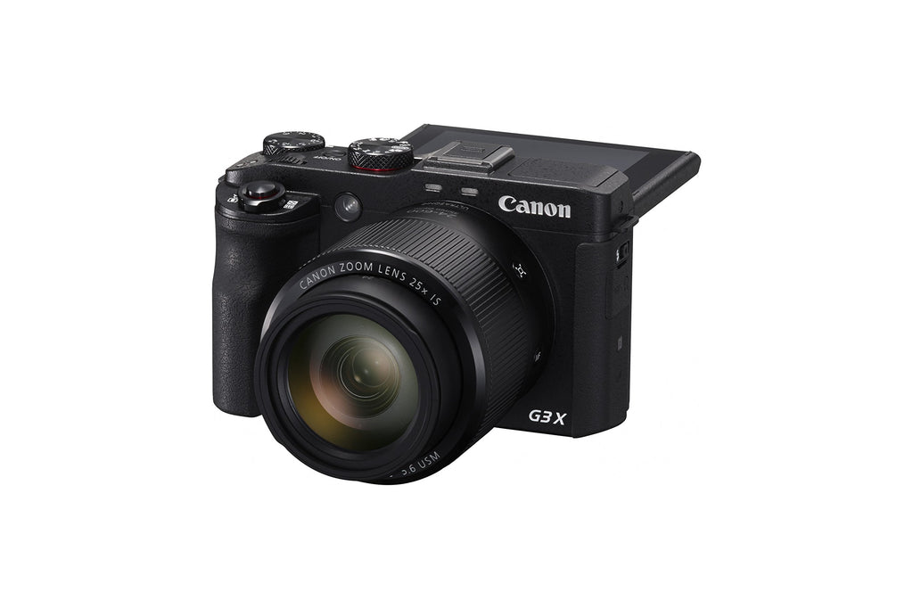 Canon PowerShot G3 X Compact Digital Camera 1-Inch Sensor 20.2 Megapixel with 25x Optical Zoom Full HD Black (Renewed)