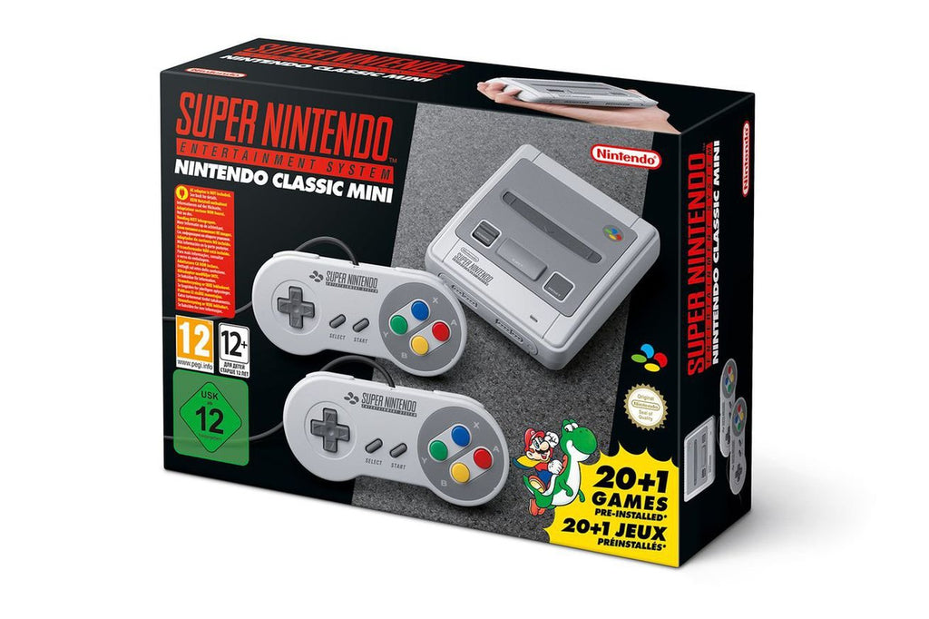 Nintendo Classic Mini Console: Super Nintendo Entertainment System (SNES) – Pre-Installed with 21 Classic Games (Renewed)