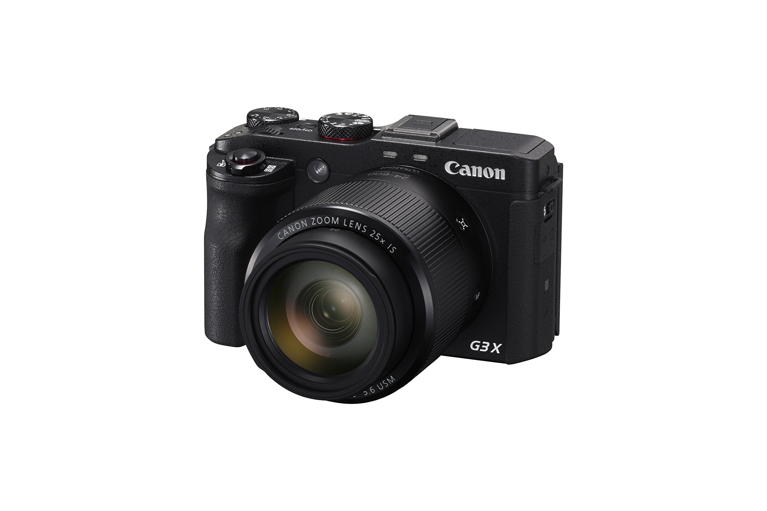 Canon PowerShot G3 X Compact Digital Camera 1-Inch Sensor 20.2 Megapixel with 25x Optical Zoom Full HD Black (Renewed)