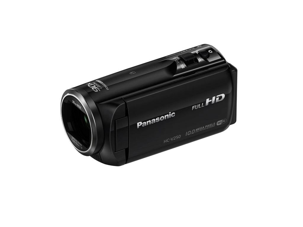 Panasonic HC-V250EB-K Full HD Camcorder - Black (90x Intelligent Zoom, Power OIS, Wi-Fi, NFC) (New for 2014) (Renewed)