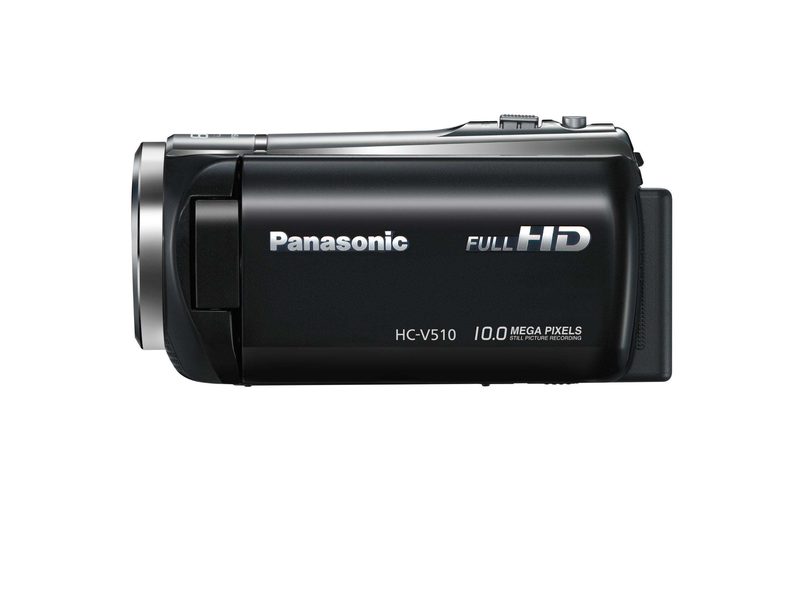 Panasonic HC-V510 Camcorder 1080p Video Capture 5x Optical Zoom 80x Intelligent Zoom 7.5-Inch Screen Black (Renewed)