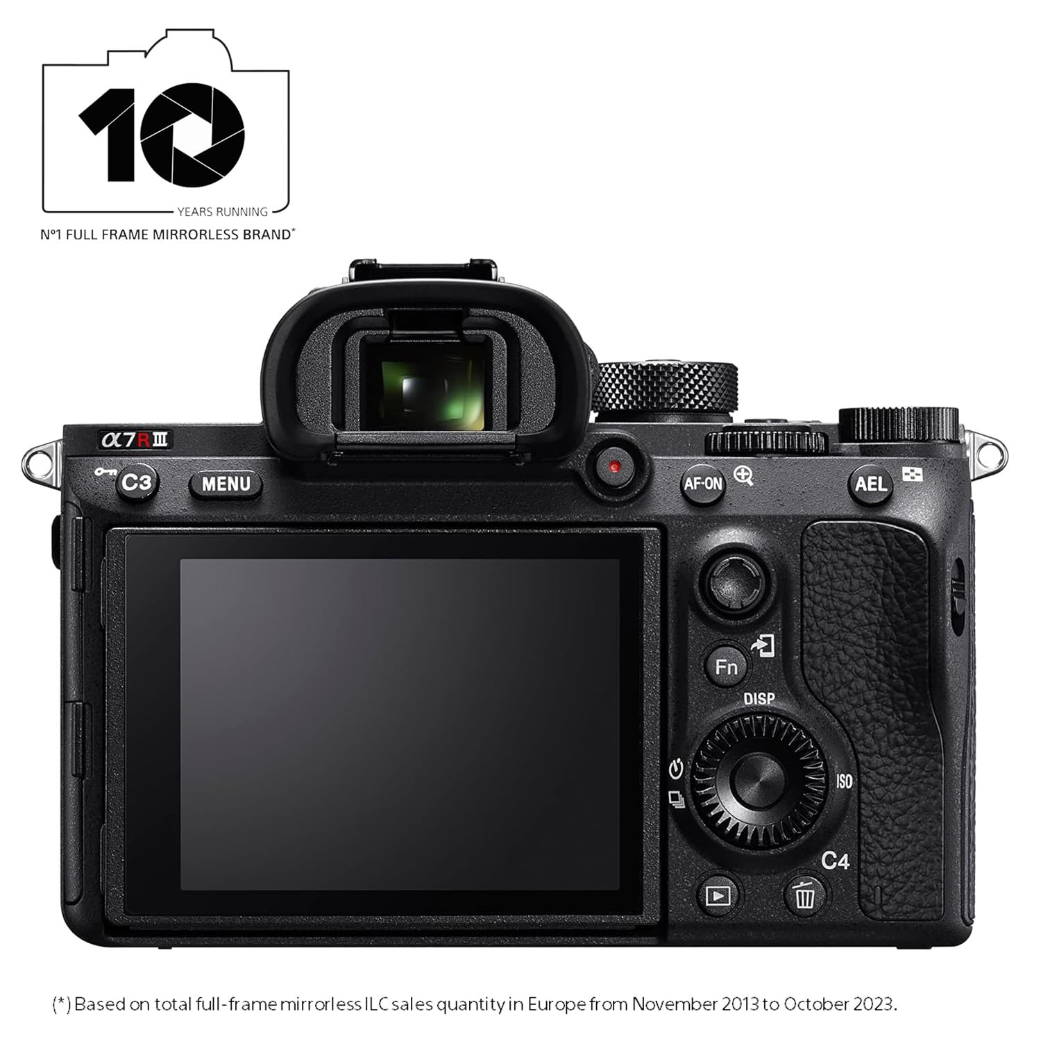 Sony Alpha 7R III Full-Frame High Resolution Mirrorless Camera 42.4MP, Front End LSI Image Processor, 4K HDR Video and 3" LCD Black (Renewed)