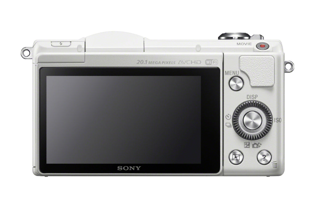 Sony Alpha a5000 Mirrorless Digital Camera with 16-50mm OSS Lens White (Renewed)