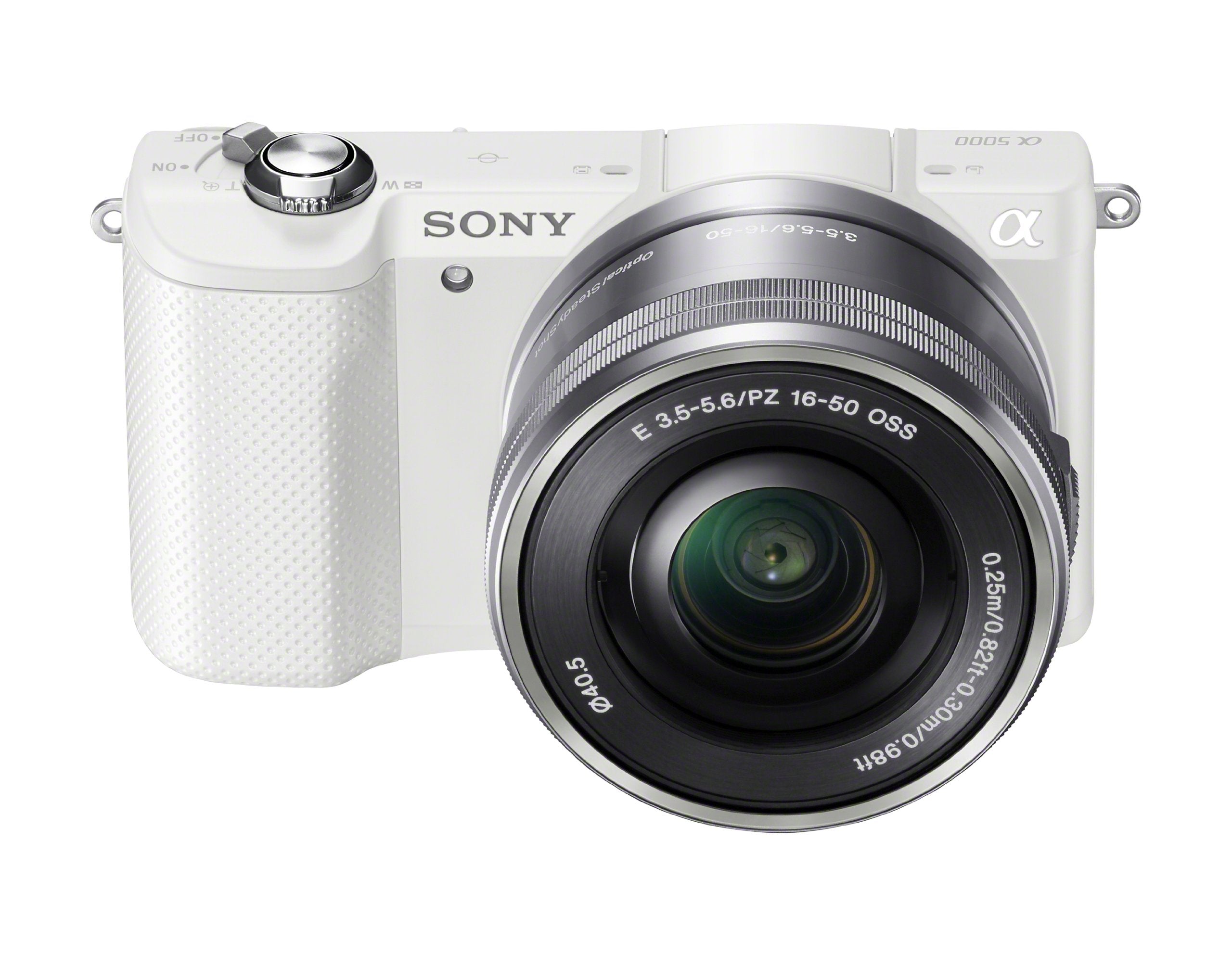Sony Alpha a5000 Mirrorless Digital Camera with 16-50mm OSS Lens White (Renewed)
