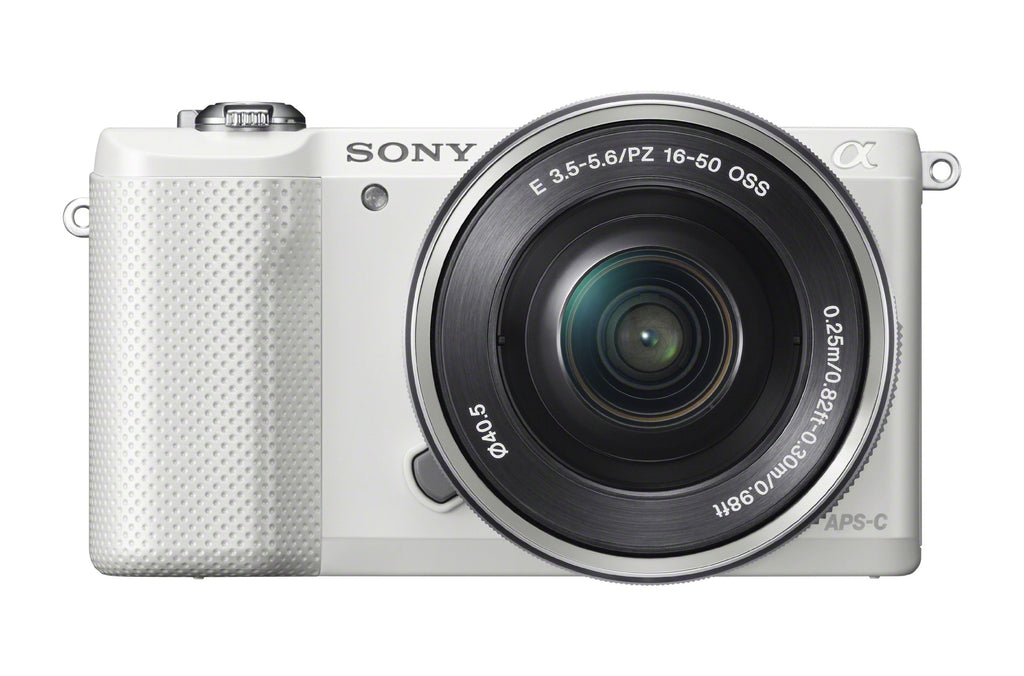 Sony Alpha a5000 Mirrorless Digital Camera with 16-50mm OSS Lens White (Renewed)