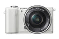 Sony Alpha a5000 Mirrorless Digital Camera with 16-50mm OSS Lens White (Renewed)