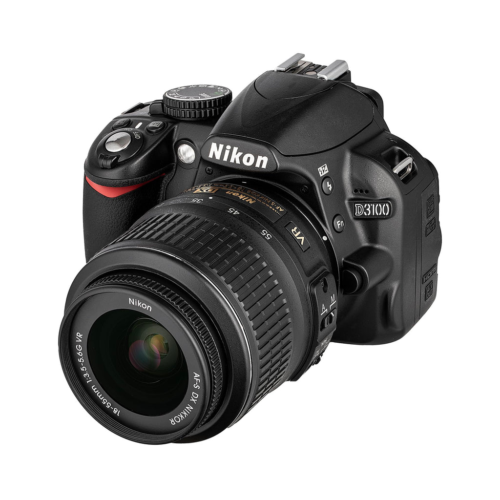 Nikon D3100 Digital SLR Camera with 18-55mm VR Lens Kit (14.2MP) 3 inch LCD (Renewed)